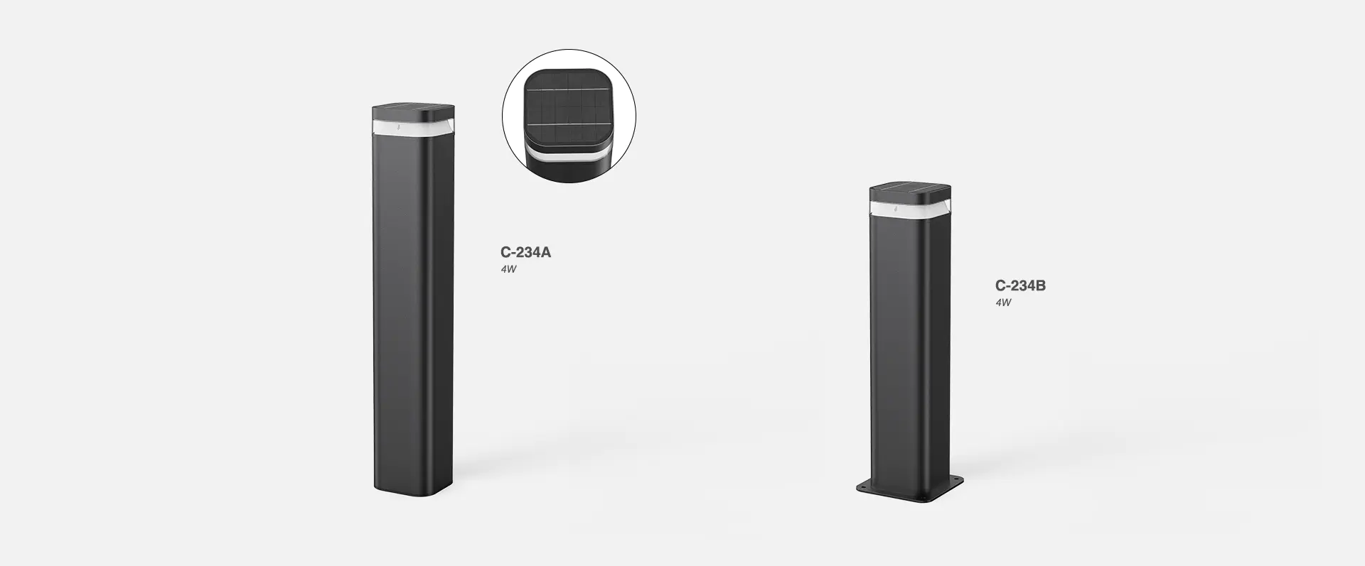 Боллард на солнечной батарее Systemlight Corso Edge Solar
